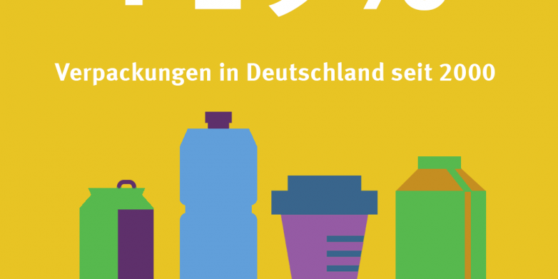  Der Verpackungsmüll hat zwischen 2000 und 2016 um 19 Prozent zugenommen