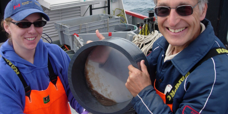 Collecting plankton in Canada