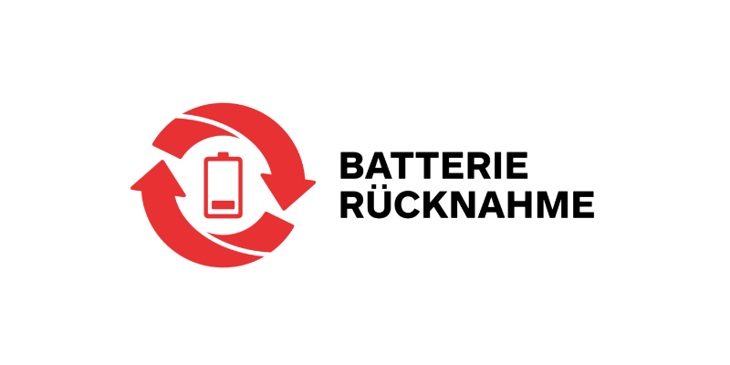 Grafik mit dem neuen Logo für eine einheitliche Kennzeichnung der Batterierücknahmesysteme