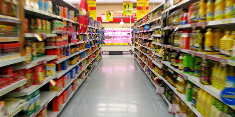 indoor sight of a supermarket
