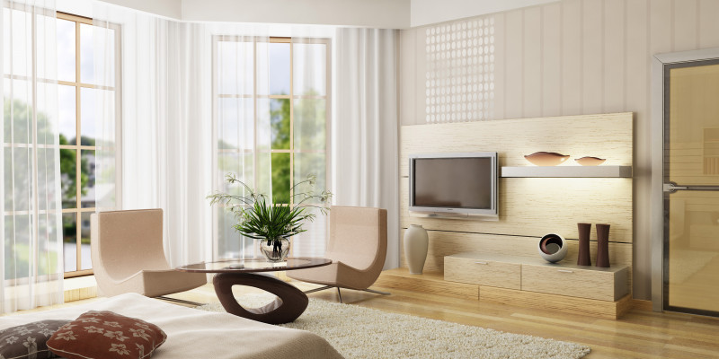 A modern livingroom