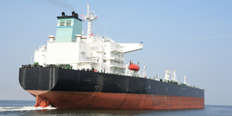 Tankerschiff im Ozean