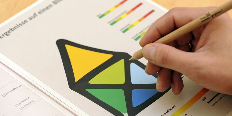 Hand mit Stift steht über ein Formular