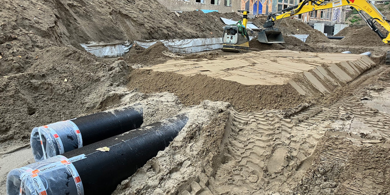 „Haus der Statistik“ Energieprojekt der Berliner Stadtwerke - Verlegung Rohrleitungen