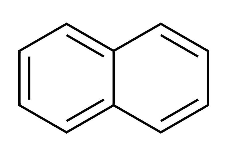 Beispielhaft für PAK hier die Strukturformel von Naphthalin