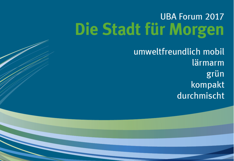 Banner mit der Aufschrift "UBA Forum mobil und nachhaltig"
