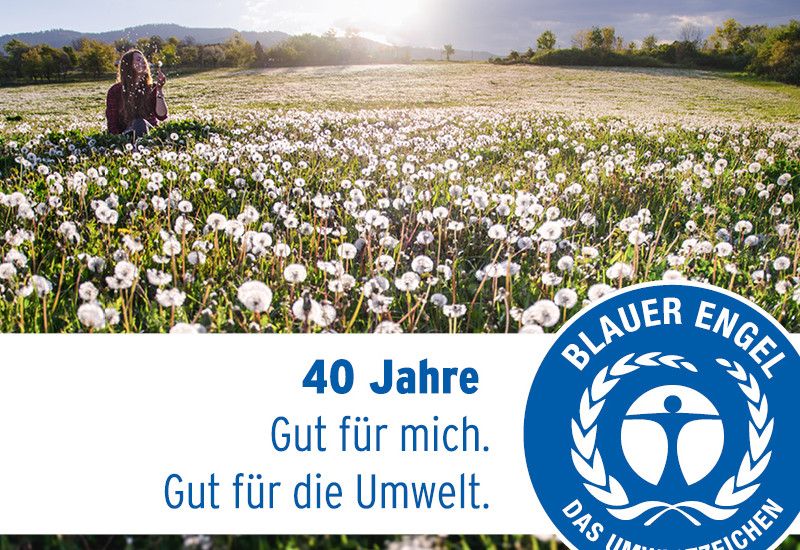 Cover des Magazins "40 Jahre Blauer Engel"