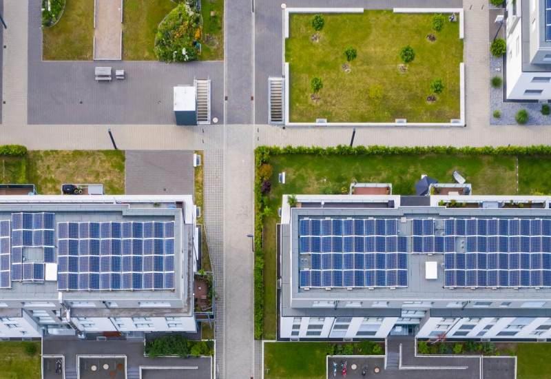 Photovoltaikanlage auf Dachflächen