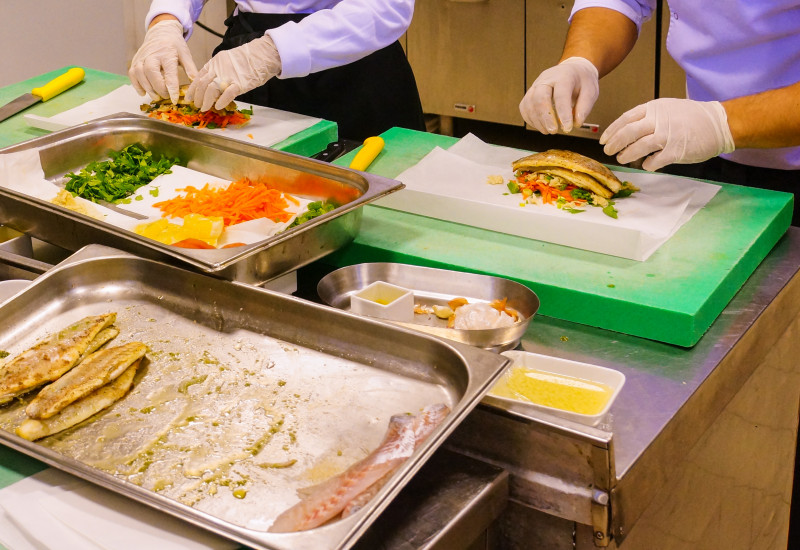 Essen wird zubereitet