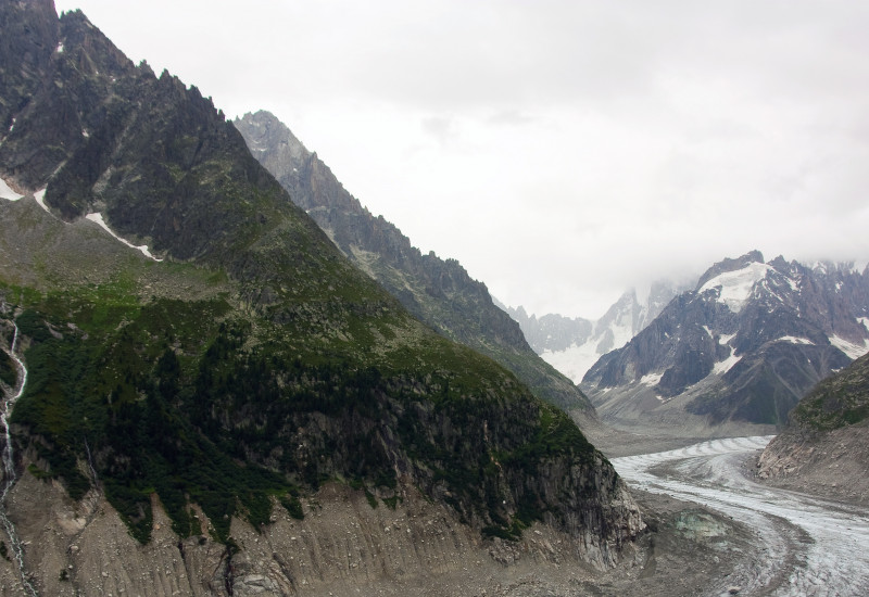 Ein Gletscher in den französischen Alpen.