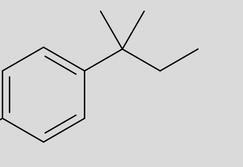 Strukturformel von 4-tert-Pentylphenol