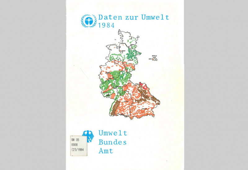 Cover der UBA-Veröffentlichung „Daten zur Umwelt“ von 1984