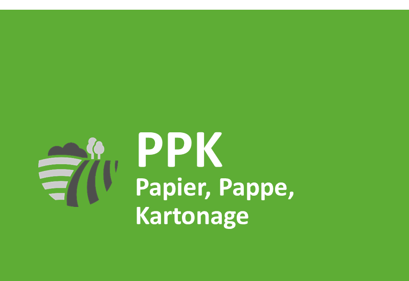 Papier, Pappe, Kartonage (PPK)