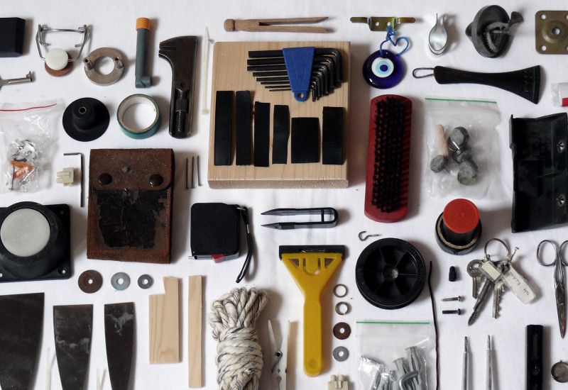 tools on a desk