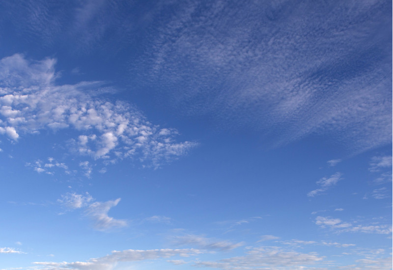Blue sky with light clouds