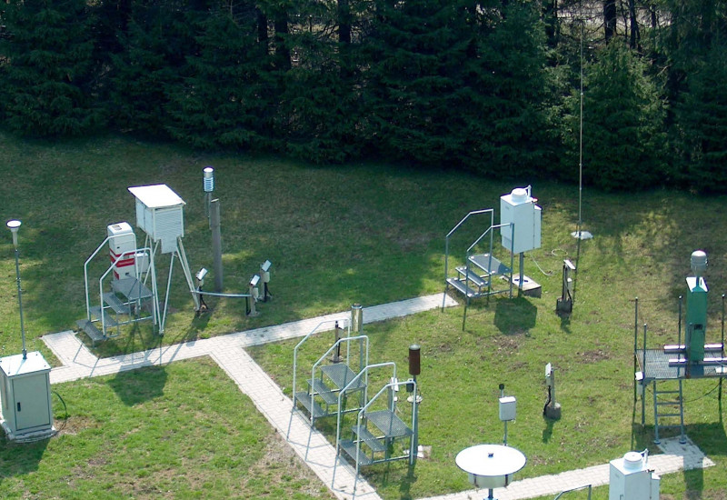 Staub- und Niederschlagssammler Messfeld - Messstation Schmücke Thüringer Wald