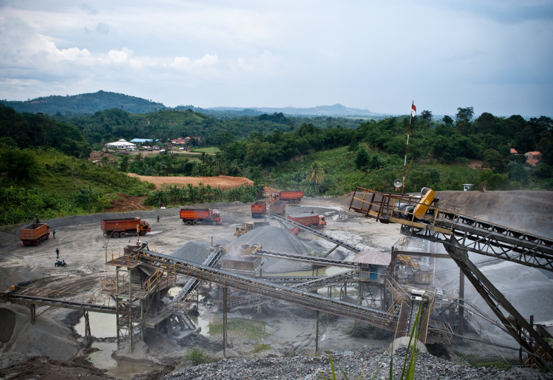 raw material mining