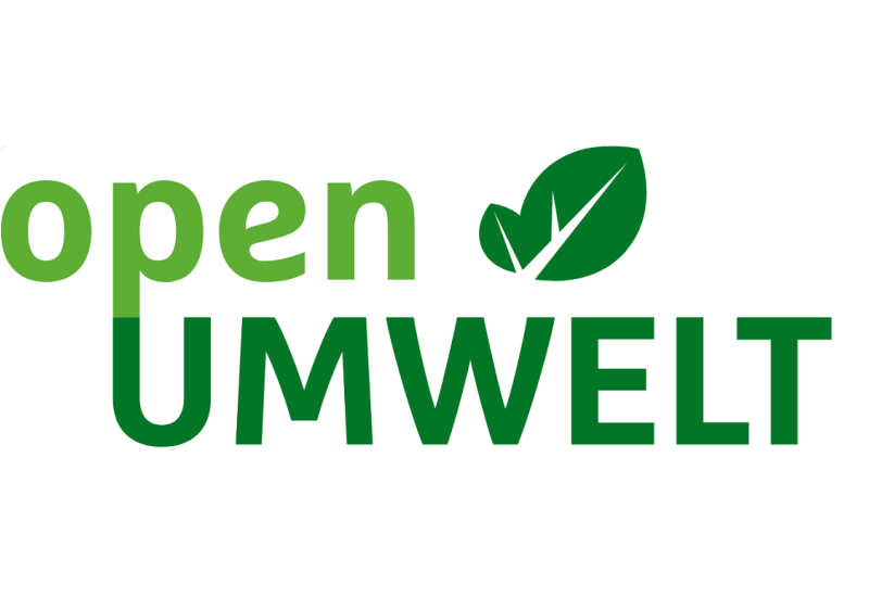 Grüner Schriftzug open Umwelt