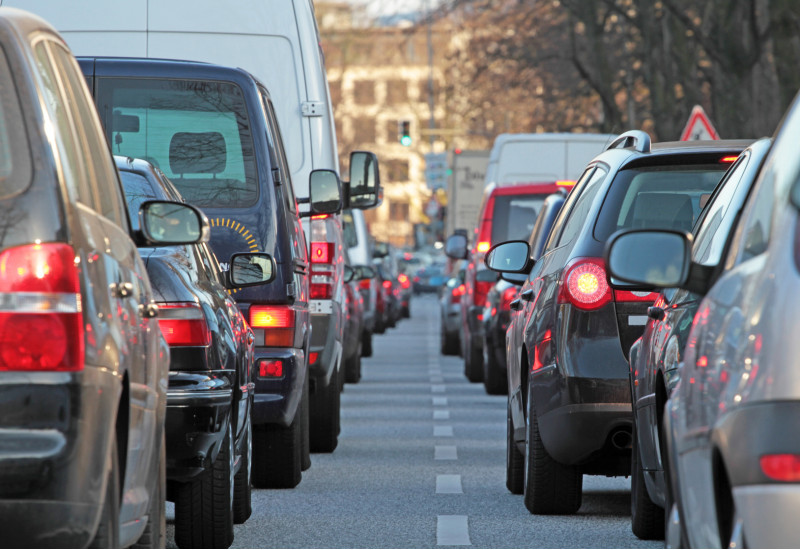 Stau in der Innenstadt