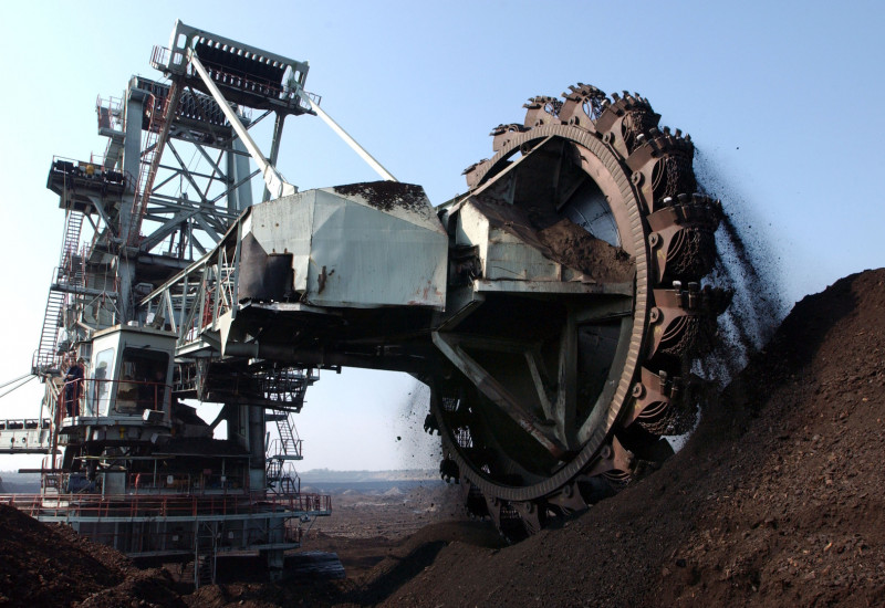 Kohlebagger im Kohletagebau