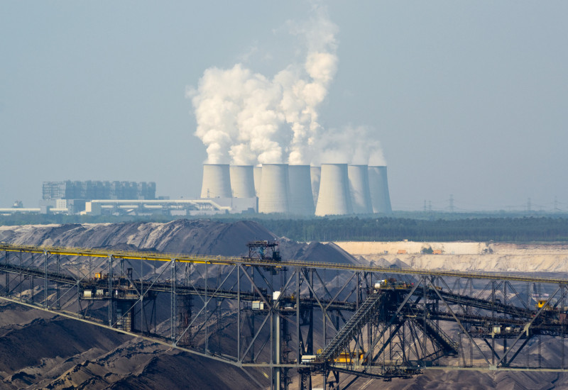 Blick auf das Kohlejkraftwerk in Jänschwalde