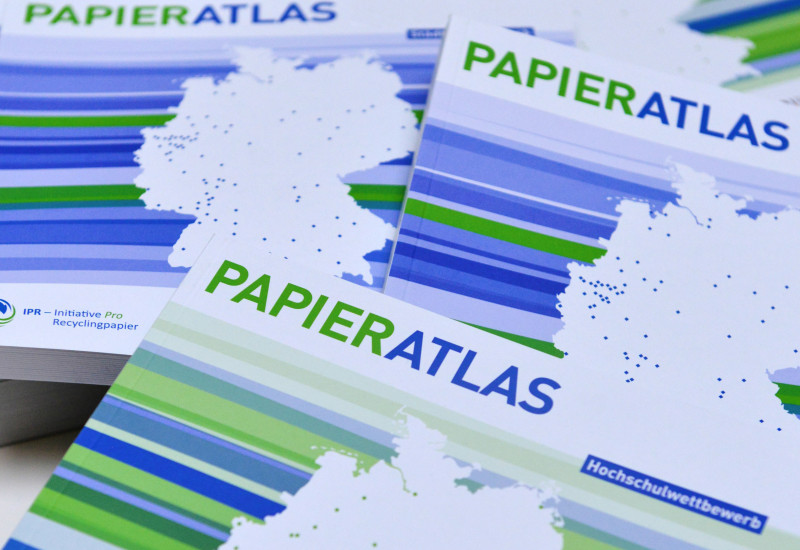 Broschüren zum Wettbewerb Papieratlas