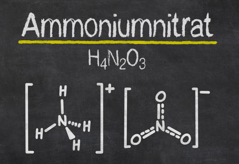 Die Formel für Ammoniumnitrat