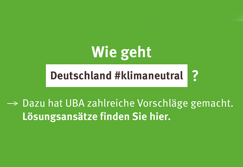 Grafik mit Ankündigung für Lösungsansätze zum Klimawandel 