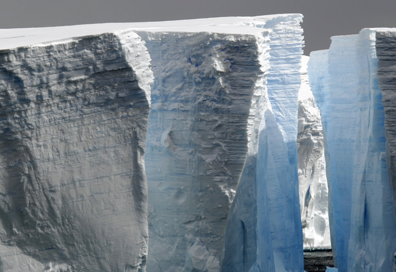 Spalte in einem Gletscher