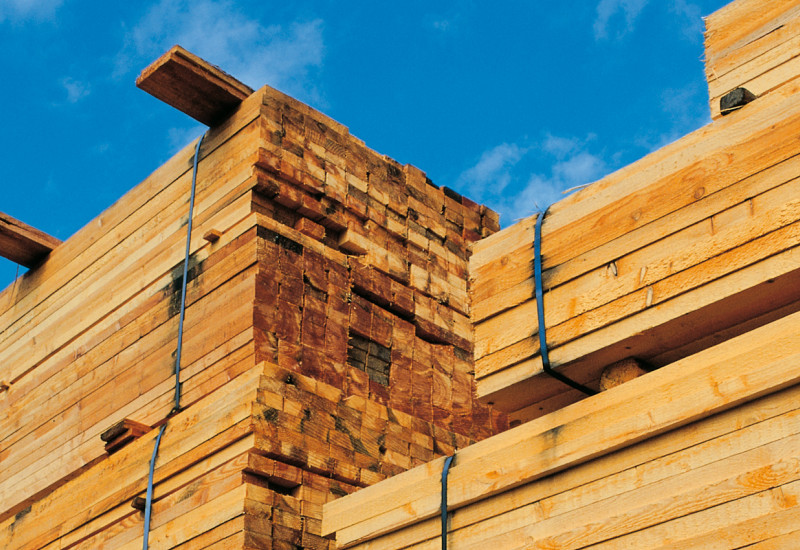 Holzlatten zum Hausbau