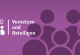 Icon und Hintergrundbild zu vernetzen und beteiligen mit Personenumrissen
