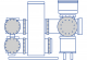 Illustration of a typical gas-insulated switchgear 