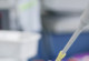 A test tube with a blood sample is filled up with an other fluid in the laboratory..