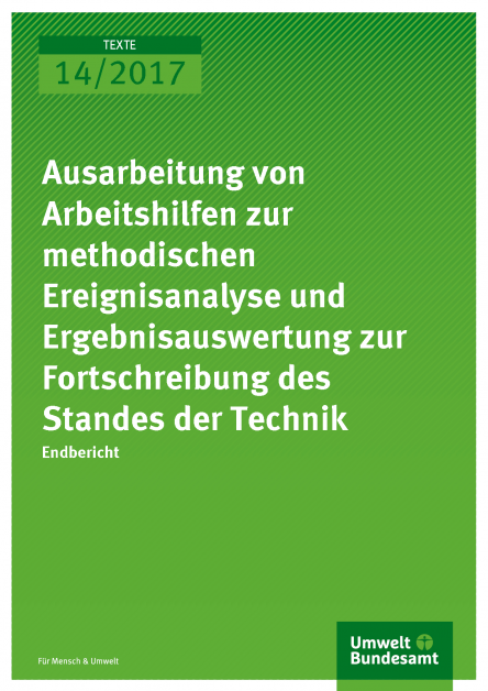Ausarbeitung von Arbeitshilfen zur methodischen Ereignisanalyse und ...