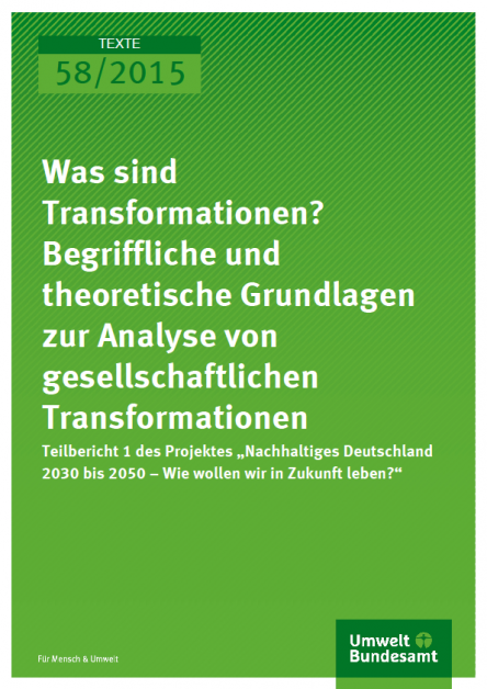 Was sind Transformationen? Begriffliche und theoretische Grundlagen zur