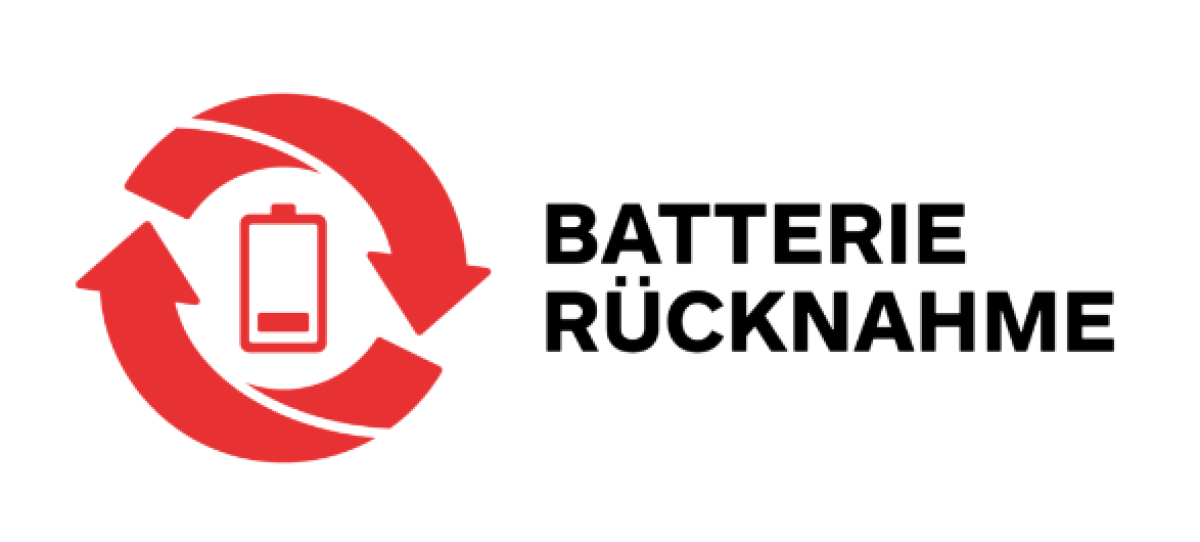 Grafik mit dem neuen Logo für eine einheitliche Kennzeichnung der Batterierücknahmesysteme