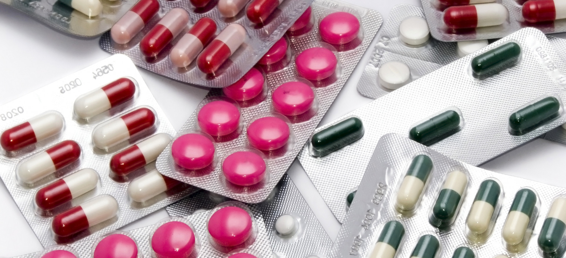 UnterschiedlicheTabletten in Blister-Verpackung