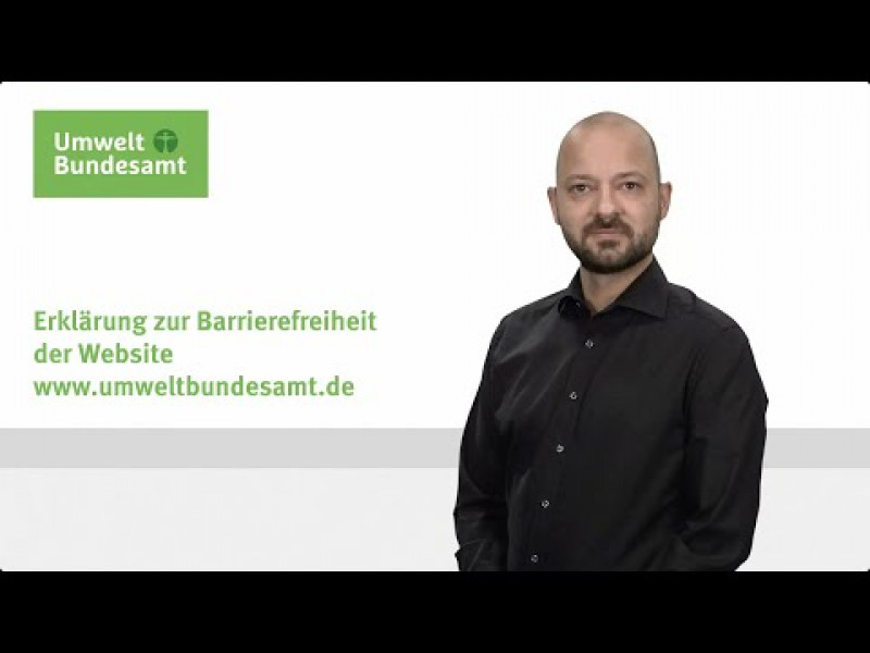 Gebärdensprachfilm: Erklärung zur Barrierefreiheit der Website www.umweltbundesamt.de