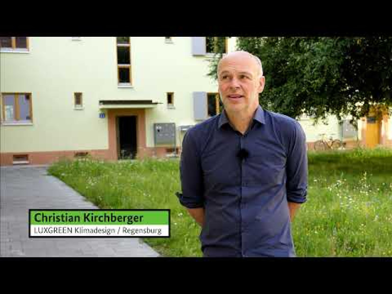 Stadtquartier „Margaretenau“ in Regensburg (Anerkennung Bundespreis UMWELT &amp; BAUEN 2021, Kategorie Klimagerechte Sanierung)