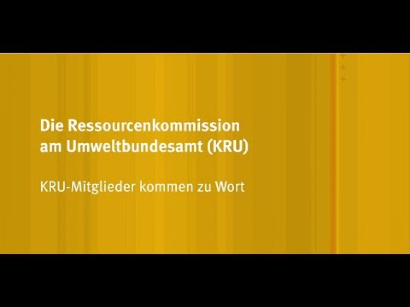 UBA-Ressourcenkommission in der zweiten Berufungsperiode
