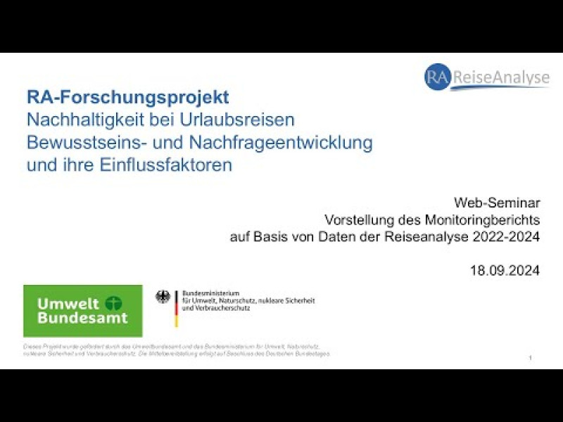 Web-Seminar Nachhaltigkeit bei Urlaubsreisen vom 18.09.2024