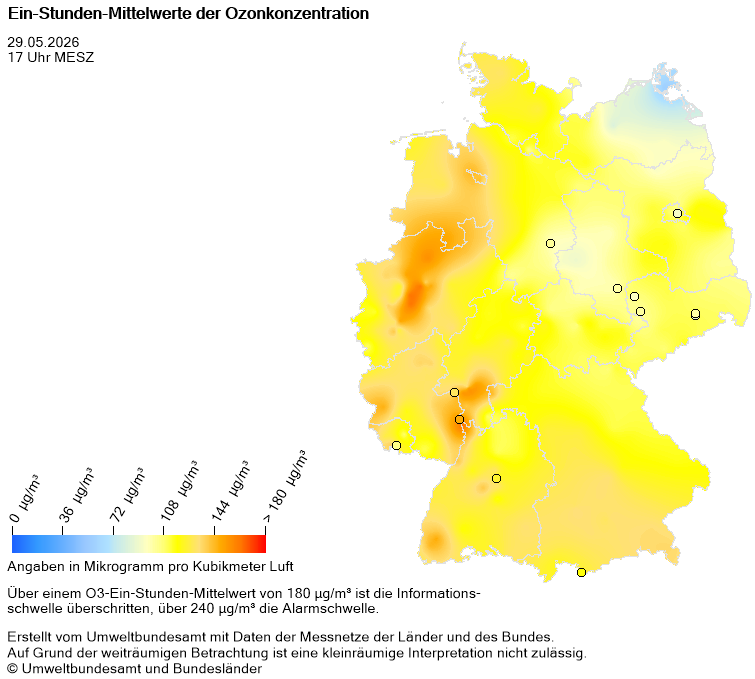 Prognose der Ein-Stunden-Mittelwerte der Ozonkonzentration