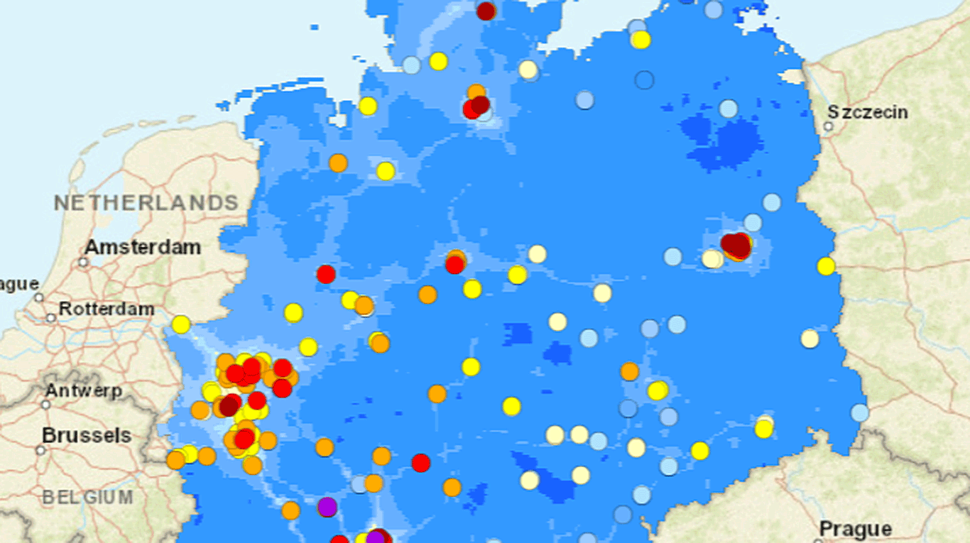 Bild zu Annual maps: Air pollution levels in Germany