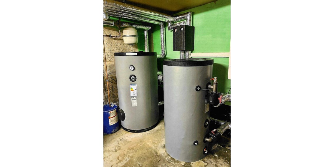 Die Inneneinheit der Wärmepumpe.