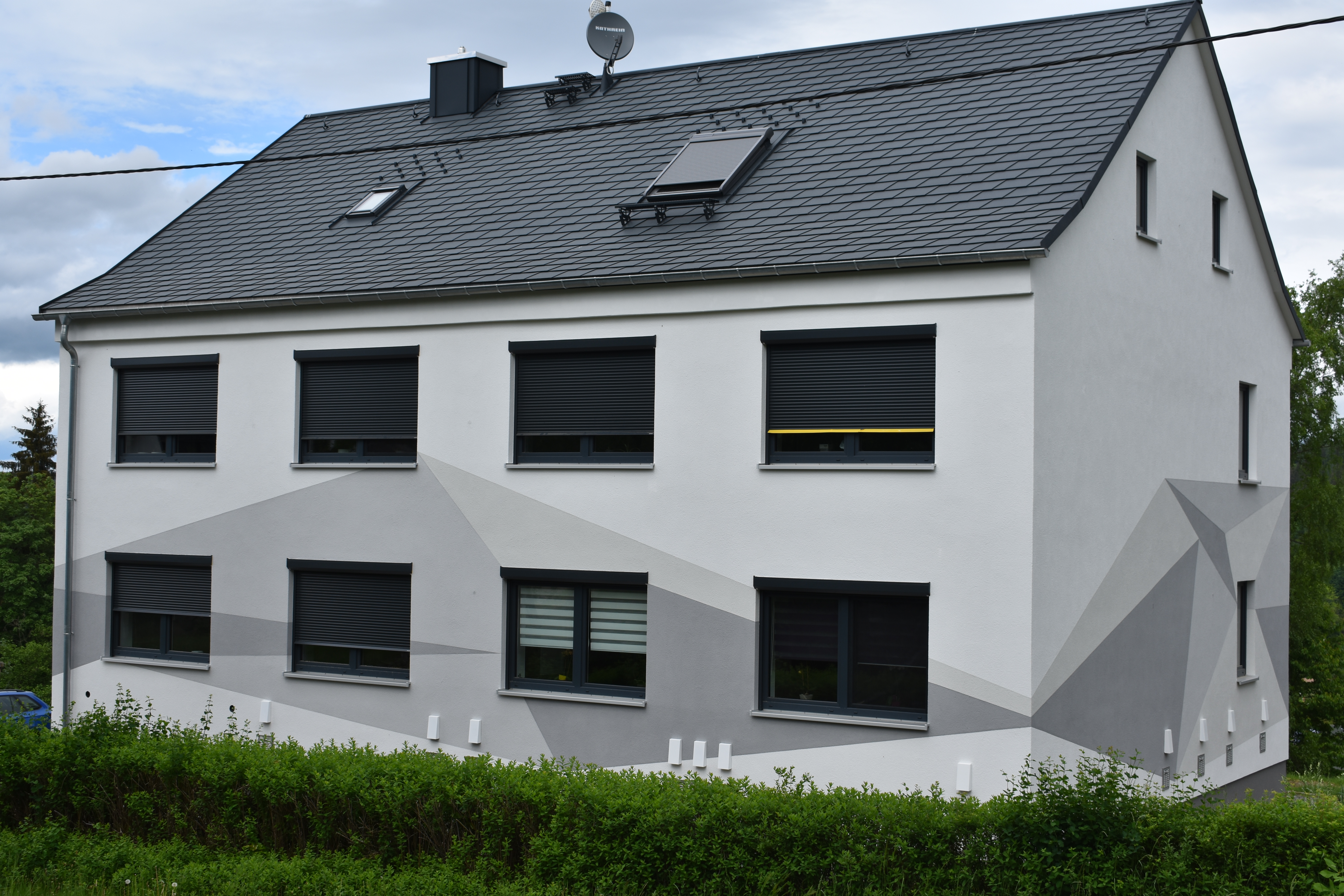 Außenansicht des Mehrfamilienhauses