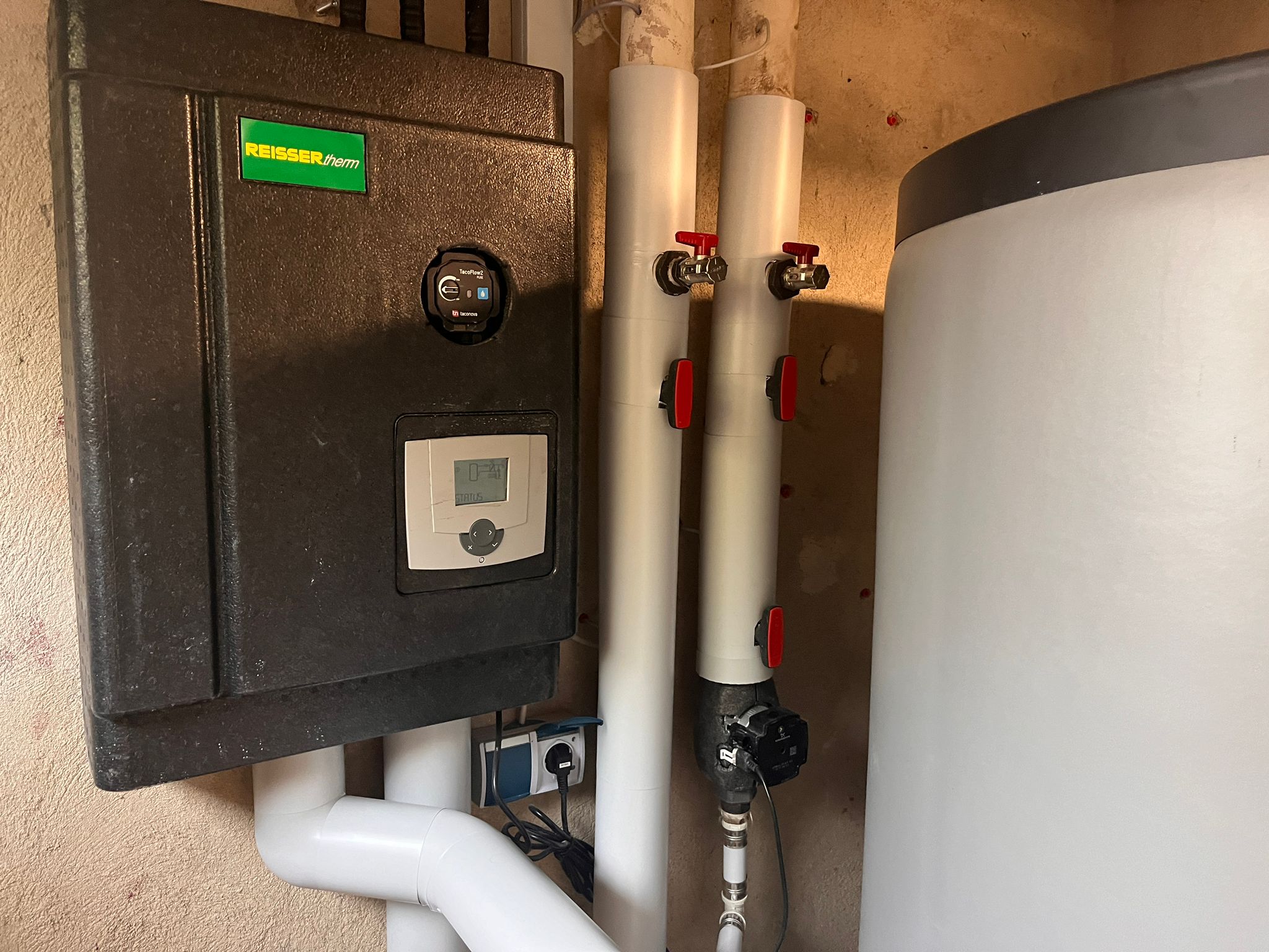 Wärmepumpe im Heizungskeller