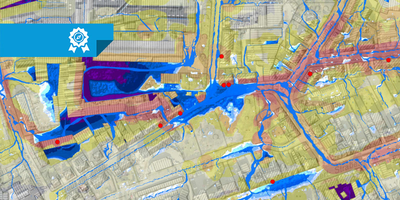 Identifikation von Starkregengefahren, Bild: Technische Betriebe Solingen
