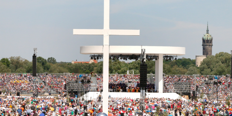Deutscher Evangelischer Kirchentag - Festgottesdienst Wittenberg, Bildquelle: DEKT/Kathrin Erbe