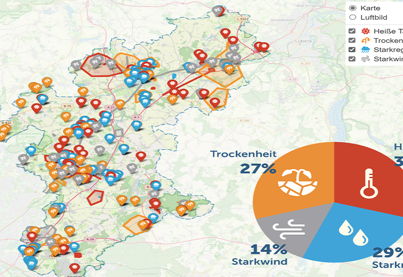 Ideenkarte zeigt Betroffenheiten im Kreis Stormarn - Beteiligung der Bürgerinnen und Bürger.
