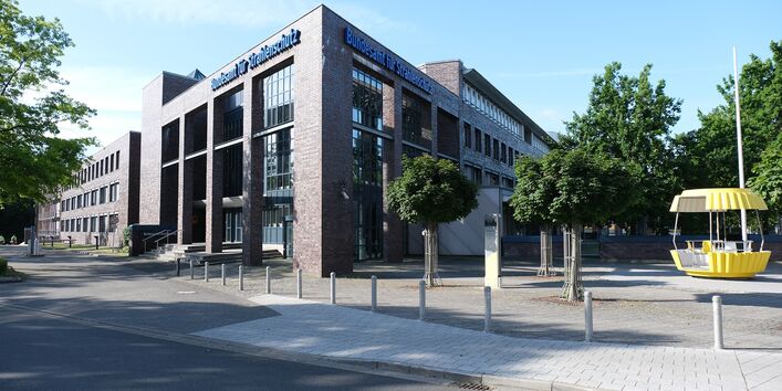 Multi-storey office building in the city